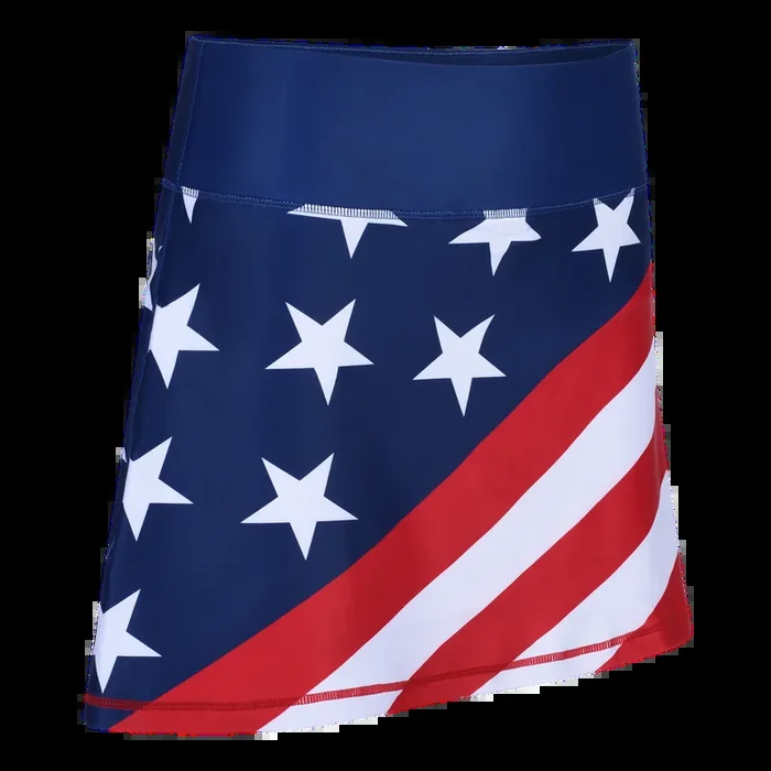 USA Flag Ladies Active SKORT by ReadyGOLF