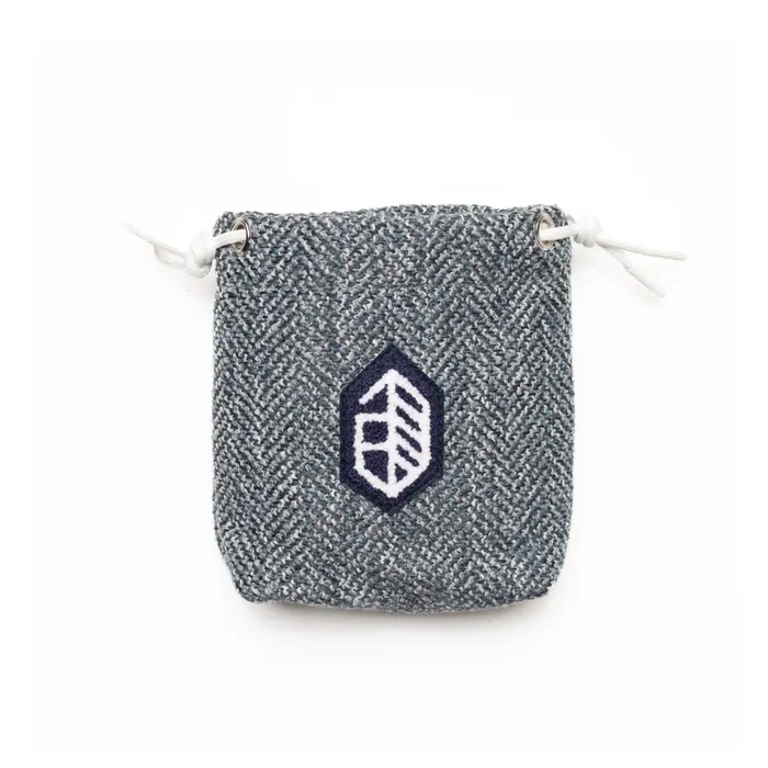 Utility Patch Valuables Pouch – Gray Herringbone