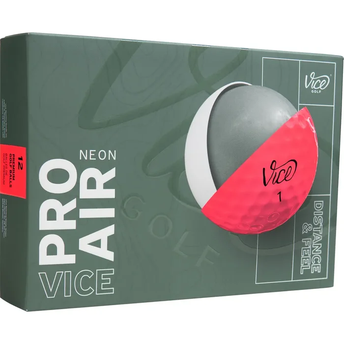 Vice Golf Pro Air Neon Pink Golf Balls