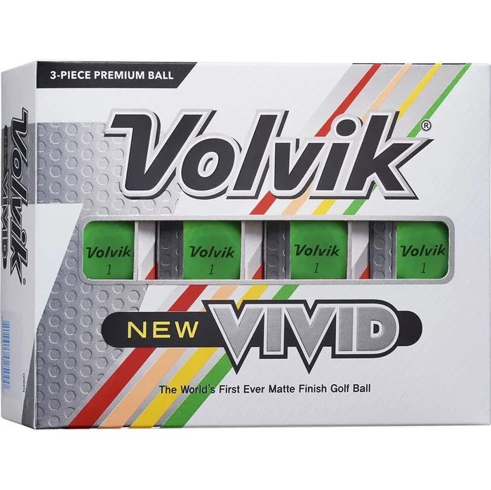 Volvik Vivid Golf Balls – Matte Green