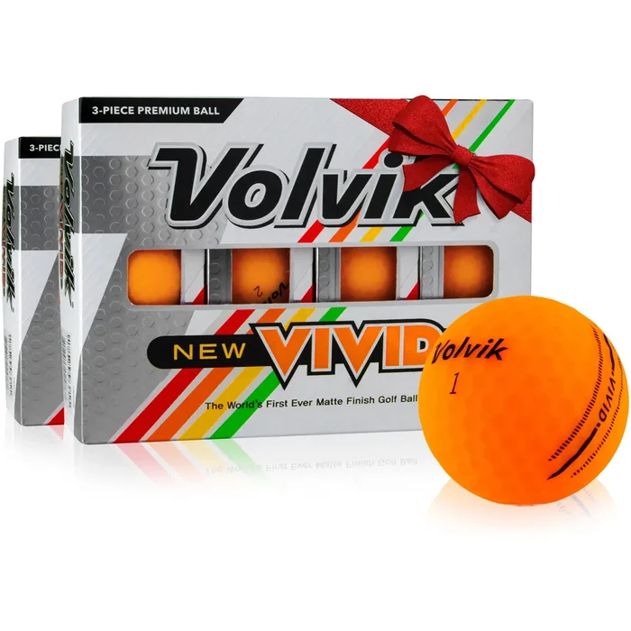 Volvik Vivid Matte Orange Golf Balls – Double Dozen