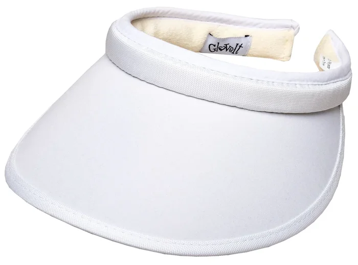 White Slide On Visor