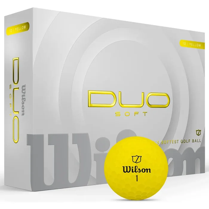Wilson Duo Soft Yellow Golf Balls – 2025 Model