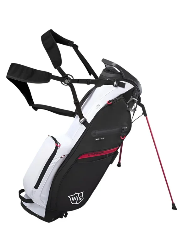 Wilson Staff EXO Lite Golf Stand Bag – Black / Red / White