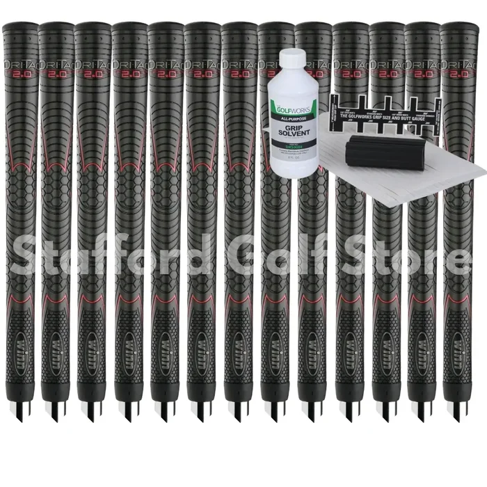 Winn Dri-Tac 2.0 Golf Grips (13pcs) + Golf Regripping Kits