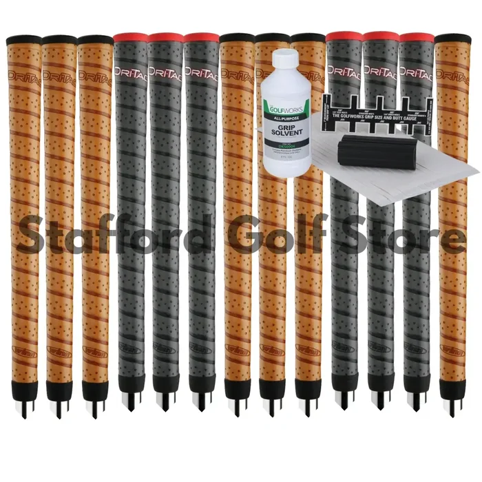 Winn Dri-Tac Wrap Golf Grips (13pcs) + Golf Regripping Kits