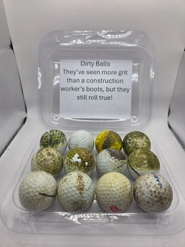 Wise Ass Saying – Dirty Balls – Option 1 Construction – 1 Dozen