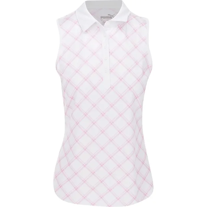 Women’s CLOUDSPUN Plaid Sleeveless Polo