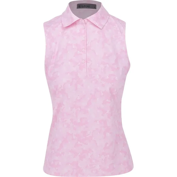 Women’s Icon Camo Silky Tech Nylon Sleeveless Polo