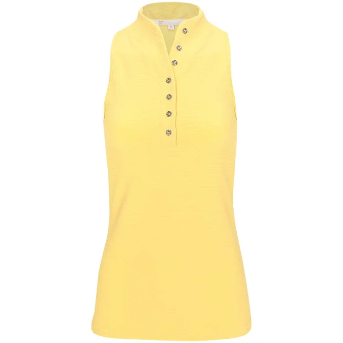 Women’s Latah Sleeveless Mock Neck Polo