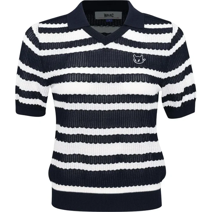 Women’s Multi Stripes Knit Polo