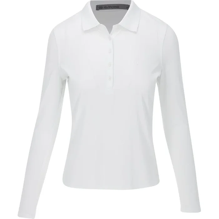 Women’s Ribbed Tech Nylon Long Sleeve Polo