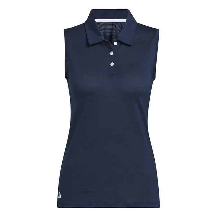 Women’s Solid Ottoman Sleeveless Polo