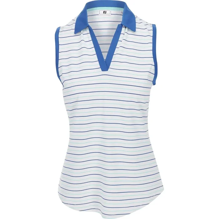Women’s Stripe Collar Sleeveless Shirt