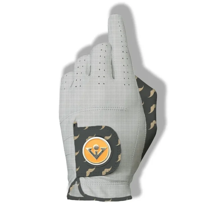 Wooly-Burg | Men’s Mustache Patterned Golf Glove