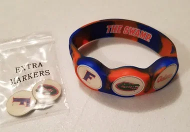 WristSkins Golf Ball Marker Bracelet, Florida Gators, College Team,Small, Medium, Large