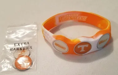 WristSkins Golf Ball Marker Bracelet, Tennessee Volunteers, College Team,Small, Medium, Large