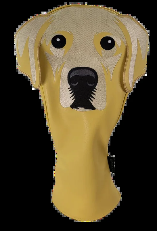 Yellow Labrador Embroidered Classic Driver Headcover by ReadyGOLF