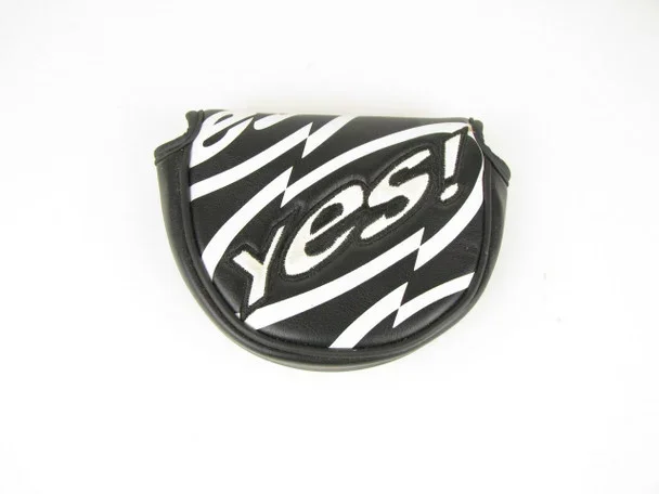 Yes! Mallet Putter Headcover BLACK/WHITE