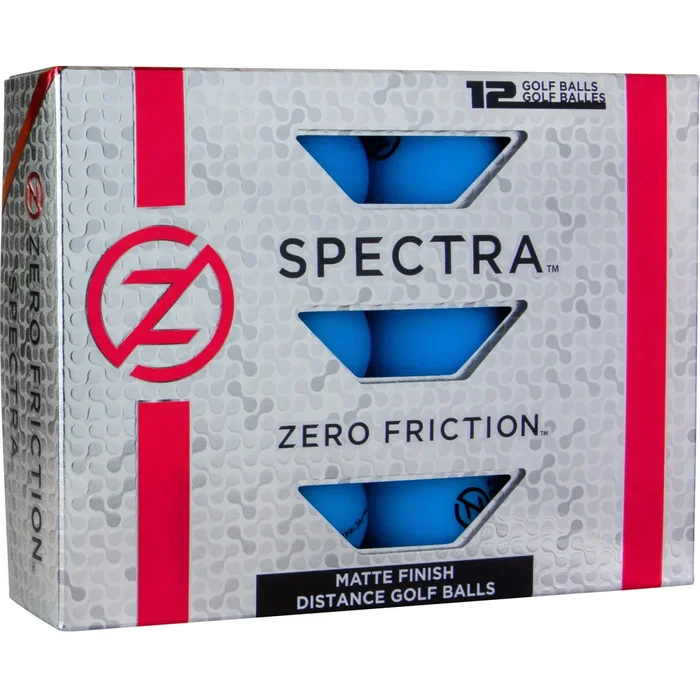 Zero Friction Spectra Matte Neon Blue Golf Balls