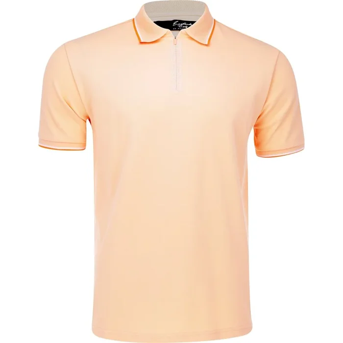 Zip Placket Fine Pique Polo