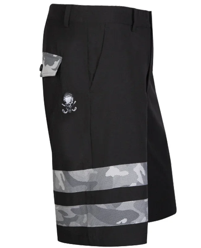 Zuma Men’s Performance Golf Shorts | Tattoo Golf | Black & Camo